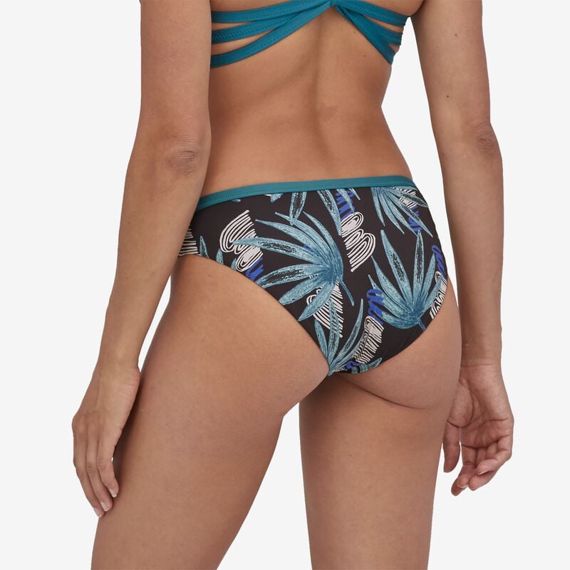 Patagonia Women's Nanogrip Bikini Bottoms - Tropical Ecuador: Ink Black