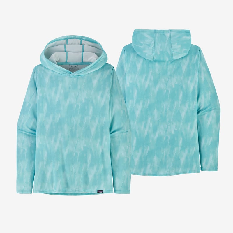 Patagonia Women's Capilene® Cool Daily Graphic Hoody - Agave: Iggy Blue