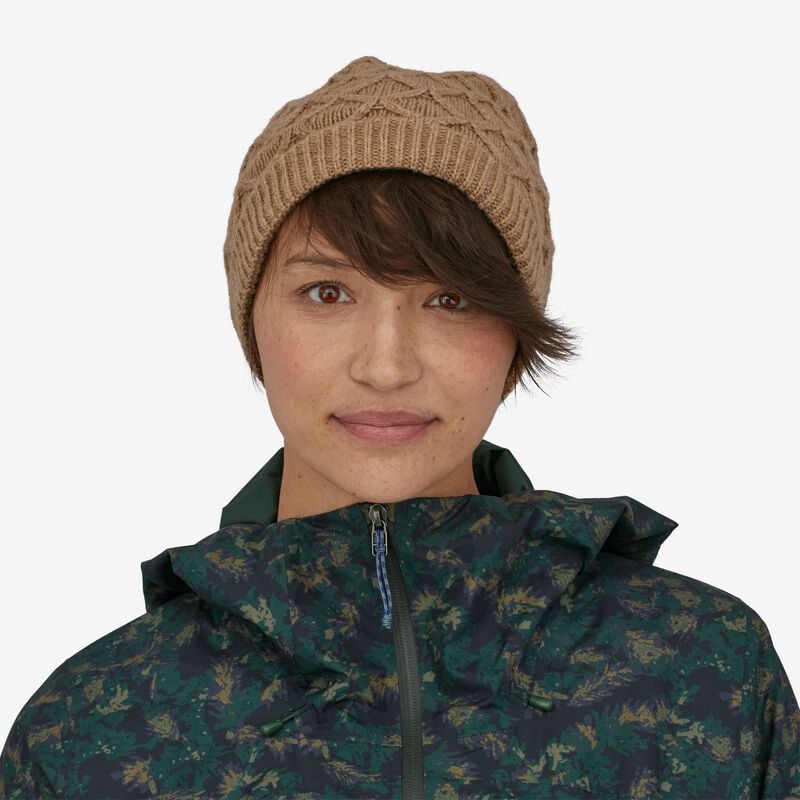 Patagonia Women's Honeycomb Knit Beanie - Dark Camel