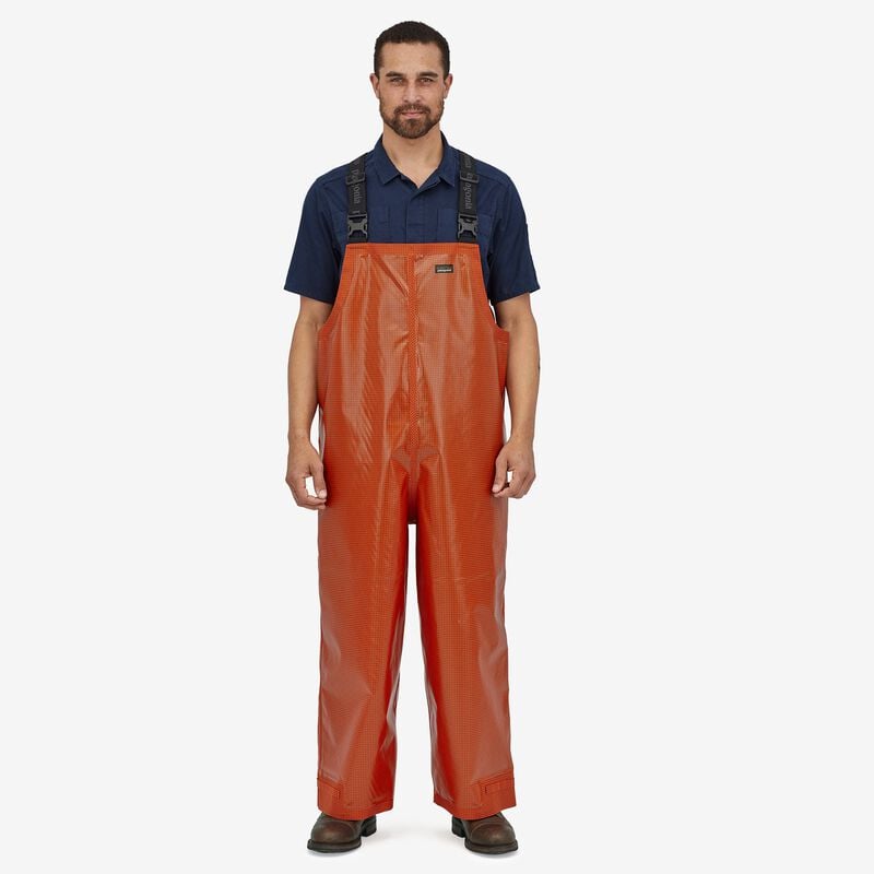 Patagonia Hose-Down Slicker Bib Overalls - Monarch Orange