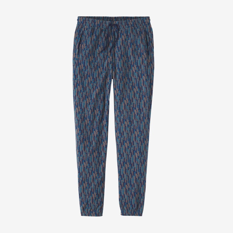 Patagonia Women's Micro D® Fleece Joggers - Climbing Trees Ikat: Sound Blue
