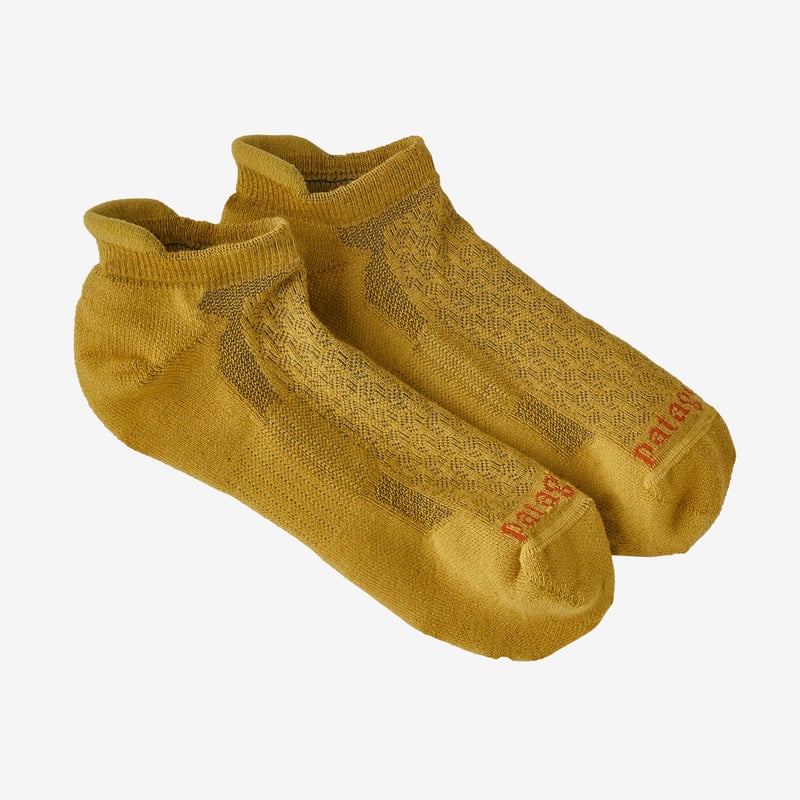 Patagonia Lightweight Merino Performance Anklet Socks - Cabin Gold