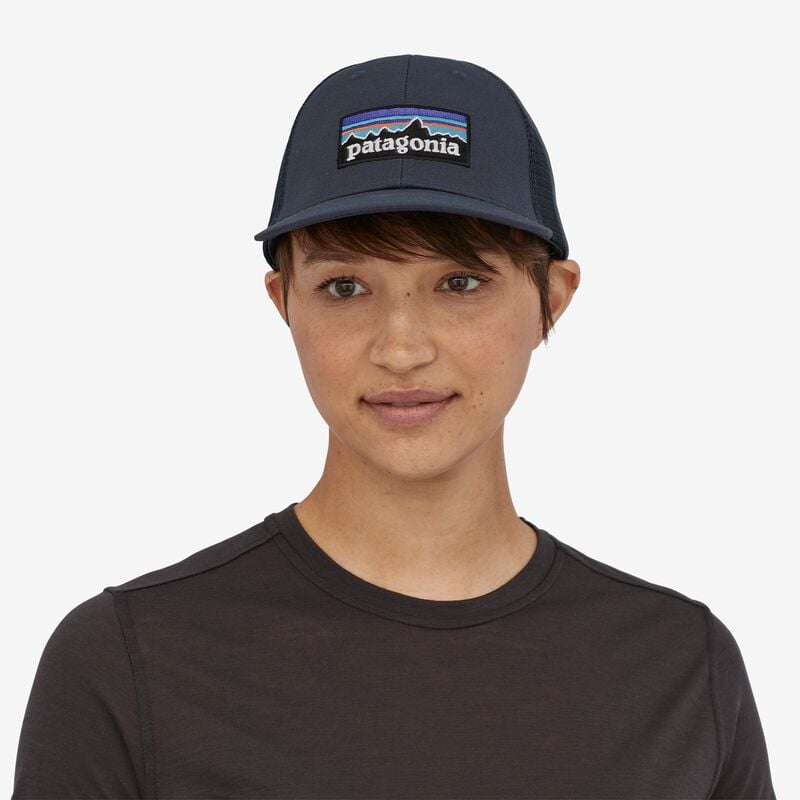 Patagonia P-6 Logo LoPro Trucker Hat - Navy Blue