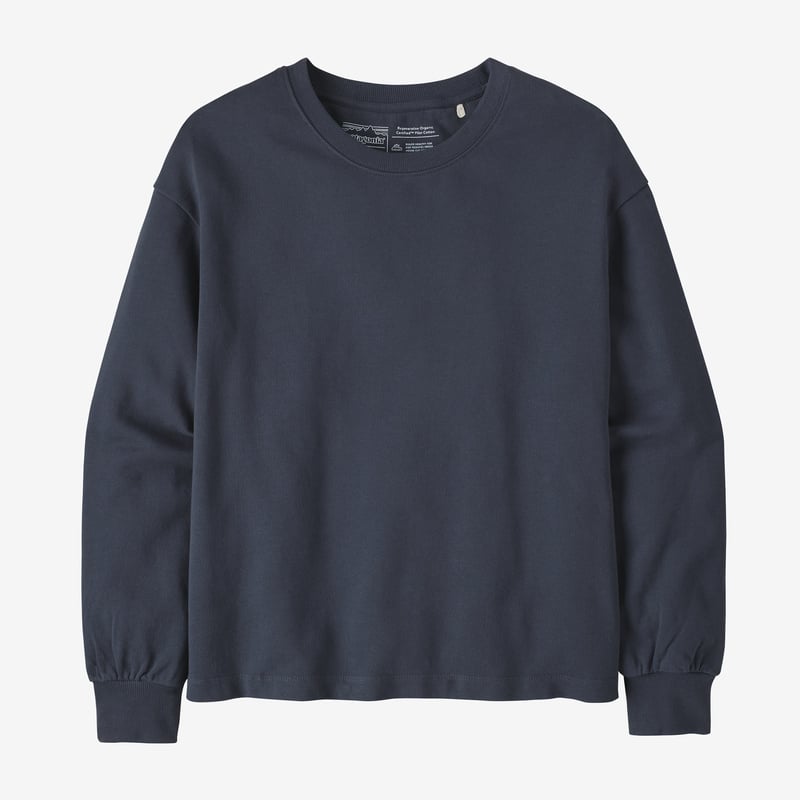 Patagonia Women's Regenerative Organic Certified™ Cotton Essential Pullover - Smolder Blue