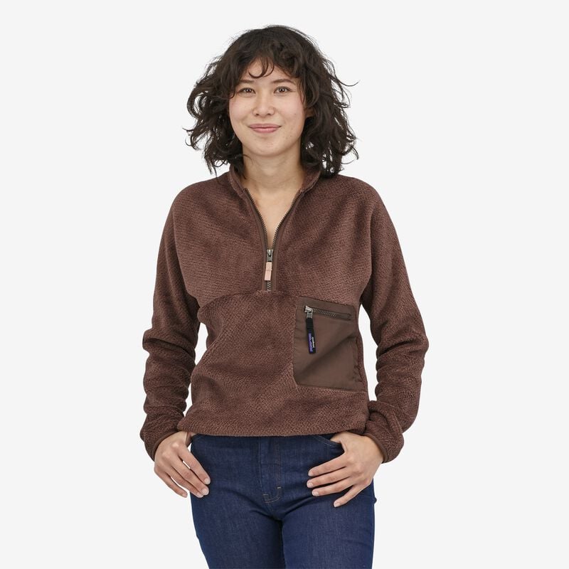 Patagonia Women's Re-Tool Fleece 1/2-Zip Pullover - Dusky Brown - Cone Brown X-Dye