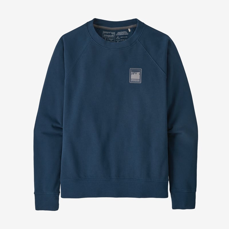 Patagonia Women's Alpine Icon Regenerative Organic Certified™ Cotton Crew Sweatshirt - Tidepool Blue
