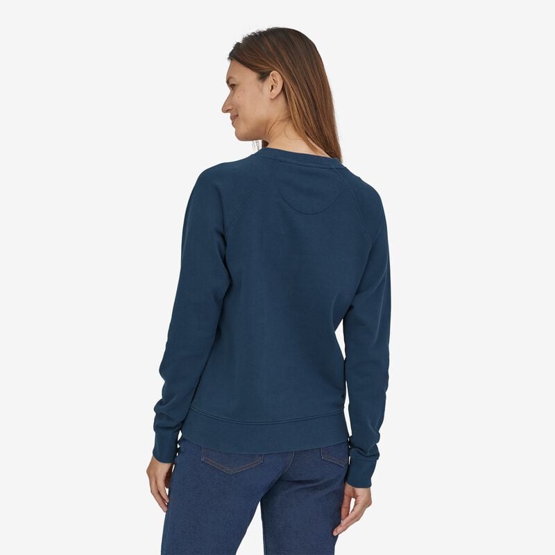 Patagonia Women's Alpine Icon Regenerative Organic Certified™ Cotton Crew Sweatshirt - Tidepool Blue