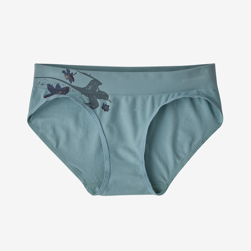 Patagonia Women's Active Briefs - Tropi Bird Graphic: Upwell Blue