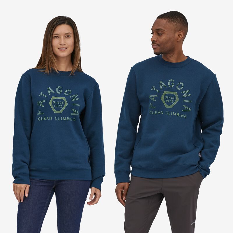 Patagonia Clean Climb Hex Uprisal Crew Sweatshirt - Cabin Gold