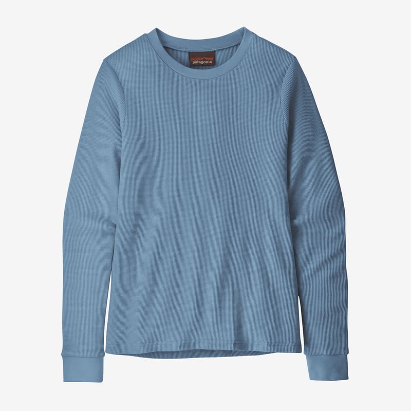 Patagonia Women's Work Waffle Crew - Light Plume Grey