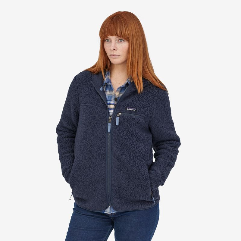 Patagonia Women's Retro Pile Fleece Hoody - New Navy