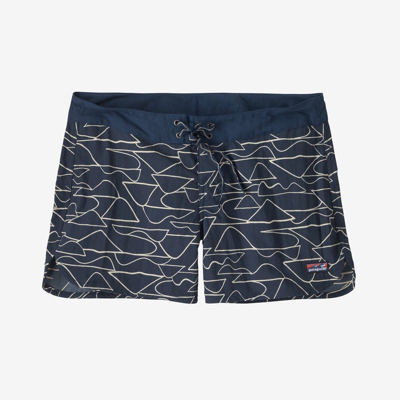 Patagonia Women's Wavefarer® Boardshorts - 5" - Wildlands: Tidepool Blue