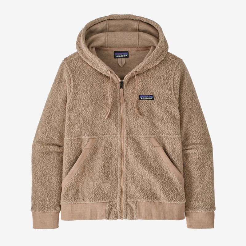 Patagonia Women's Shearling Fleece Hoody - Pampas Tan