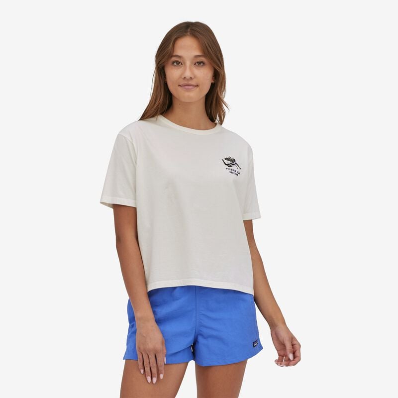 Patagonia Women's Defend Our Oceans Organic Easy-Cut Tee - Dark Camel