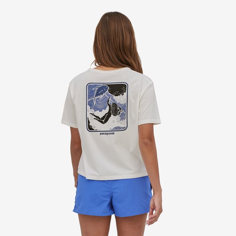 Patagonia Women's Defend Our Oceans Organic Easy-Cut Tee - Dark Camel