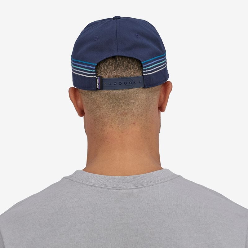 Patagonia Line Logo Ridge Stripe Funfarer Cap - Light Plume Grey