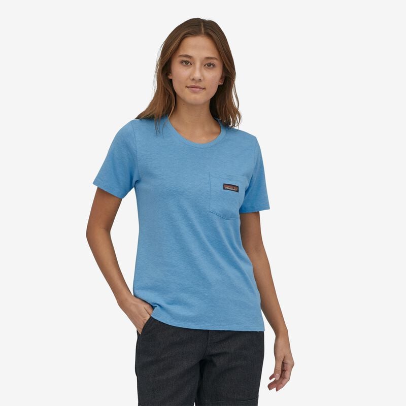 Patagonia Women's Work Pocket Tee - Pitch Blue