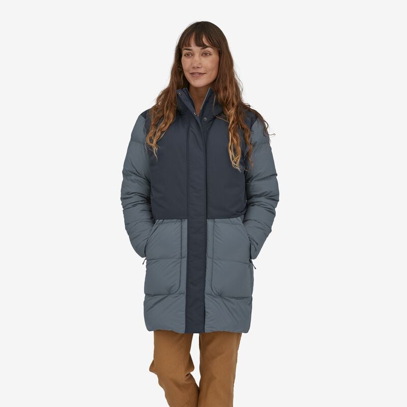 Patagonia Women's Silent Down Hybrid Parka - Plume Grey