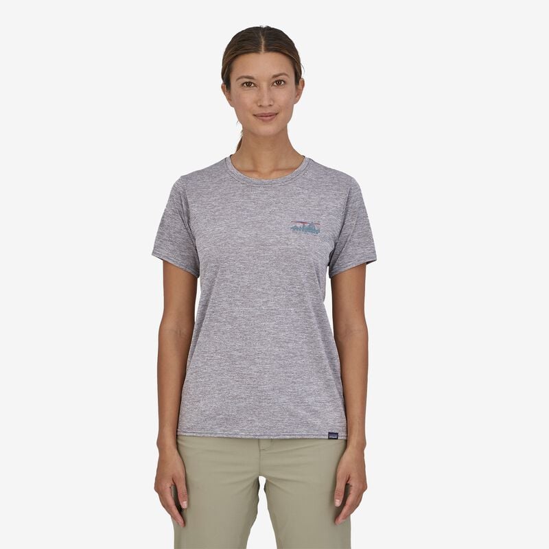 Patagonia Women's Capilene® Cool Daily Graphic Shirt - 73 Skyline: Feather Grey