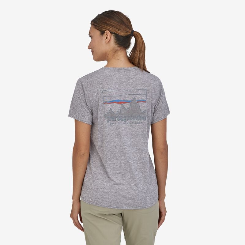 Patagonia Women's Capilene® Cool Daily Graphic Shirt - 73 Skyline: Feather Grey