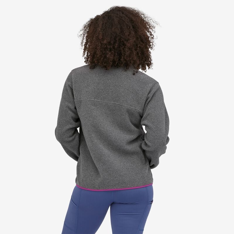 Patagonia Women's Lightweight Synchilla® Snap-T® Fleece Pullover - Nickel w/Amaranth Pink