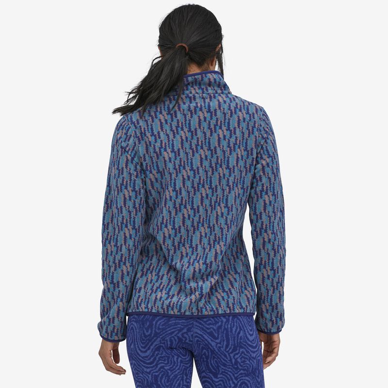 Patagonia Women's Micro D® Snap-T® Fleece Pullover - Climbing Trees Ikat: Sound Blue