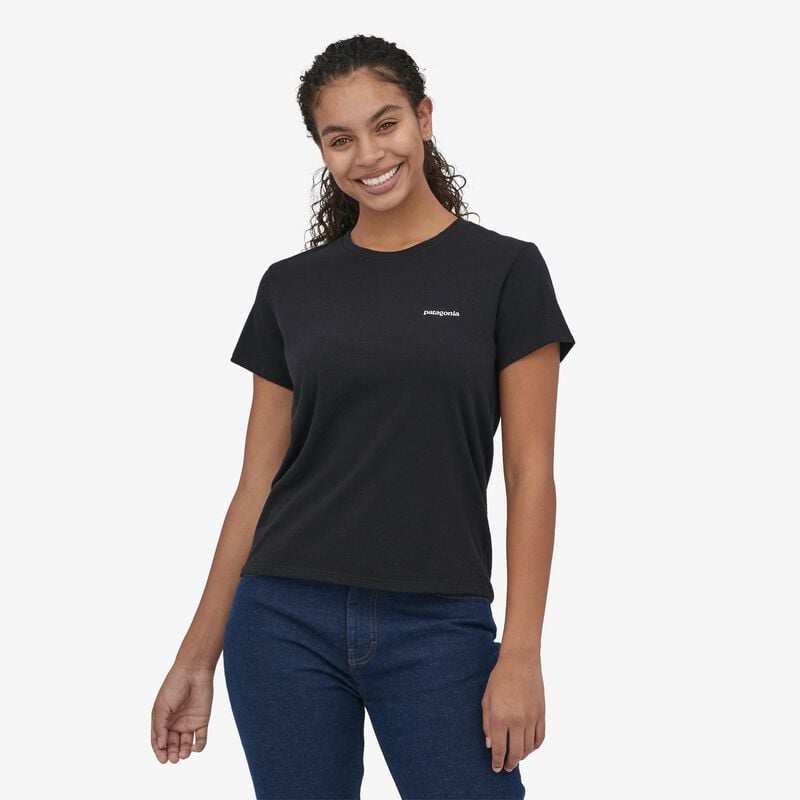 Patagonia Women's P-6 Logo Responsibili-Tee® - Black