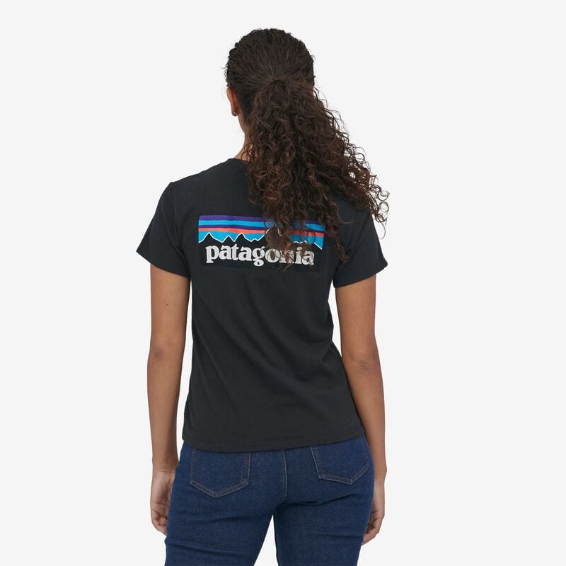 Patagonia Women's P-6 Logo Responsibili-Tee® - Black