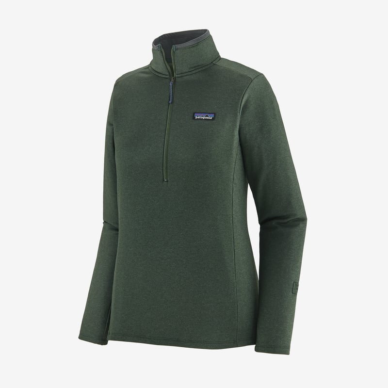 Patagonia Women's R1® Daily Zip-Neck - Pinyon Green - Hemlock Green X-Dye