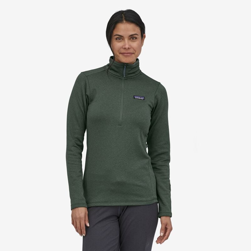 Patagonia Women's R1® Daily Zip-Neck - Pinyon Green - Hemlock Green X-Dye