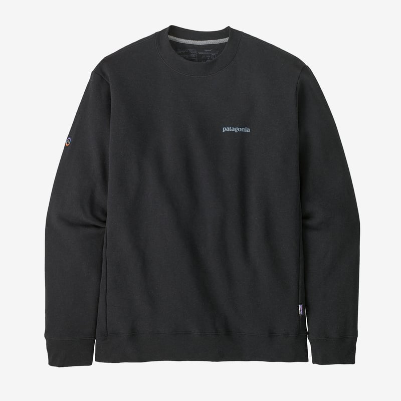 Patagonia Fitz Roy Icon Uprisal Crew Sweatshirt - Ink Black