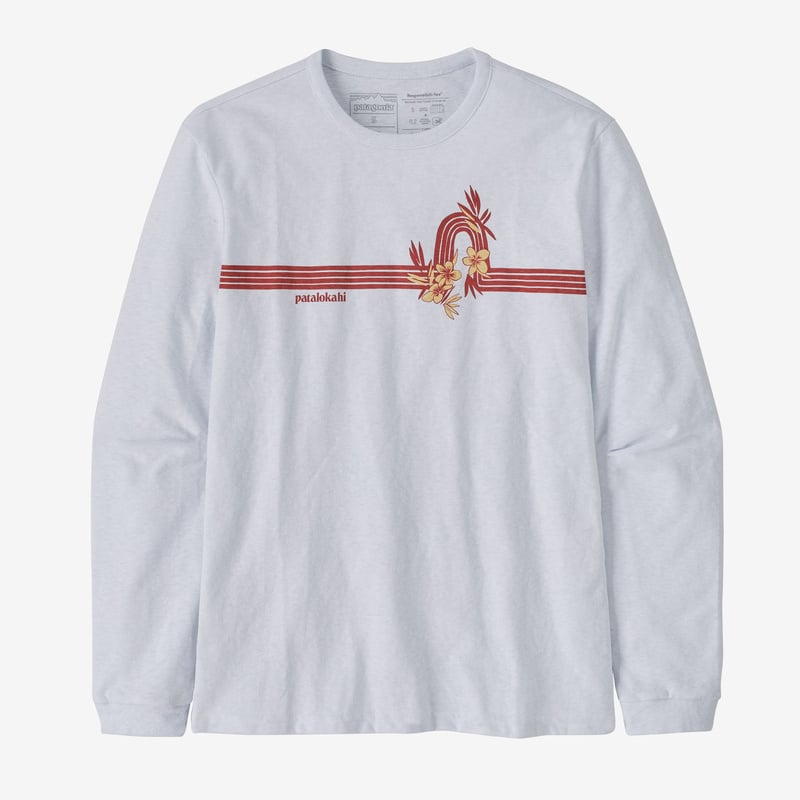 Patagonia Women's Long-Sleeved Patalokahi Bow Responsibili-Tee® - Stripe: White