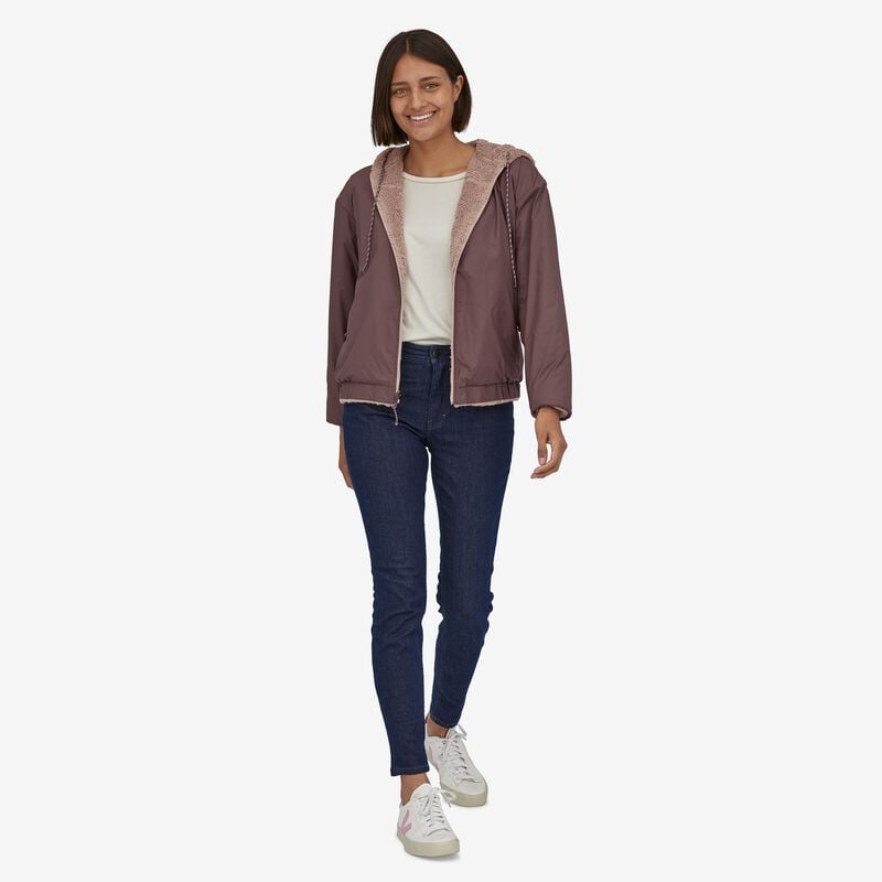 Patagonia Women's Reversible Los Gatos Cambria Fleece Jacket - Dusky Brown