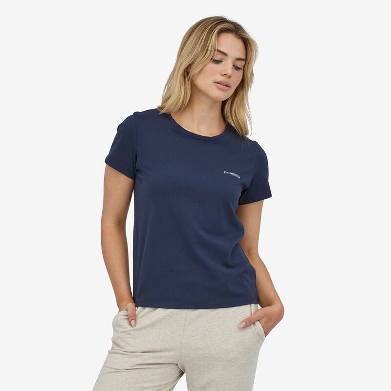 Patagonia Women's P-6 Mission Organic T-Shirt - New Navy