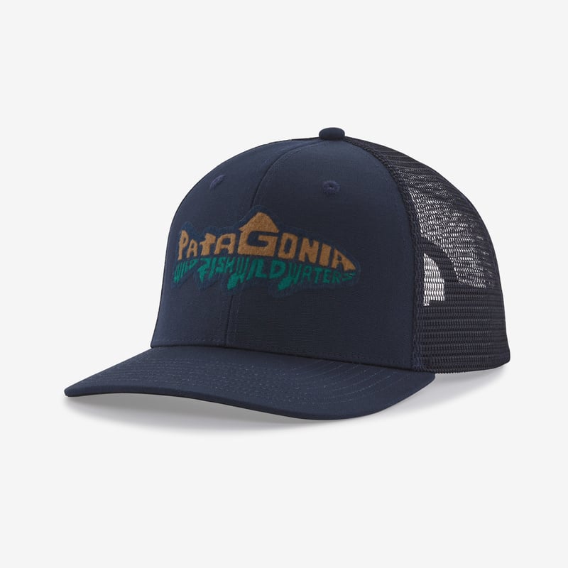 Patagonia Take a Stand Trucker Hat - New Navy w/Wild Waterline