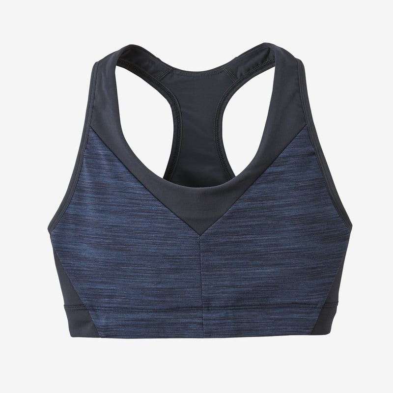 Patagonia Women's Wild Trails Sports Bra - Space Dye: Dolomite Blue