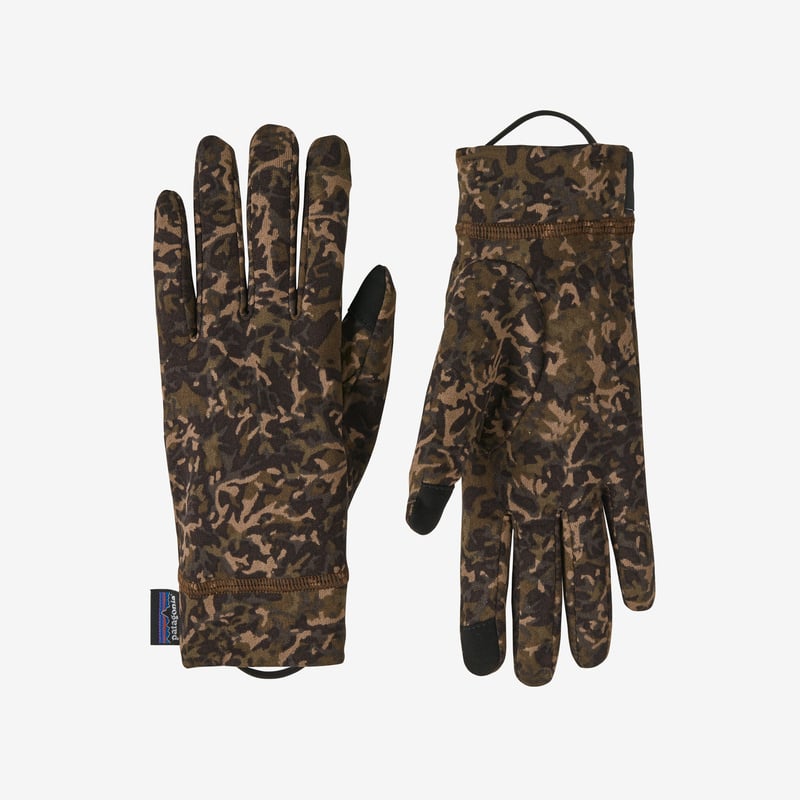 Patagonia Capilene® Midweight Liner Gloves - Lichen: Cone Brown