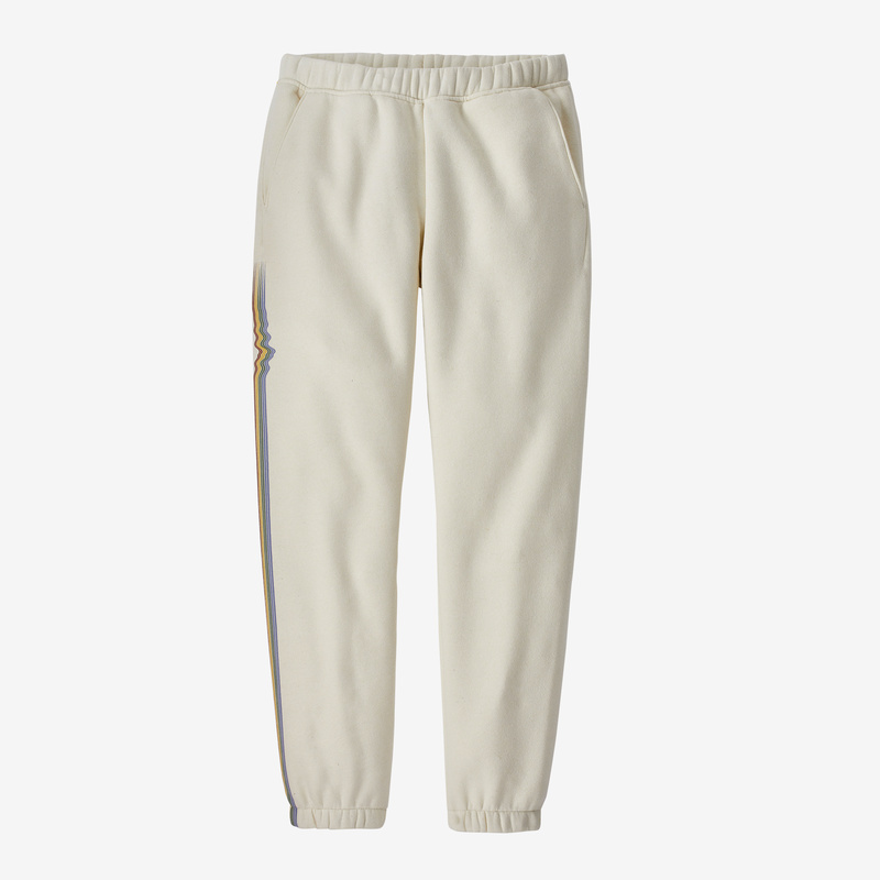 Patagonia Women's Ridge Rise Stripe Uprisal Sweatpants - Birch White