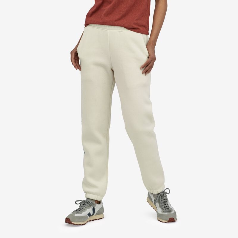 Patagonia Women's Ridge Rise Stripe Uprisal Sweatpants - Birch White