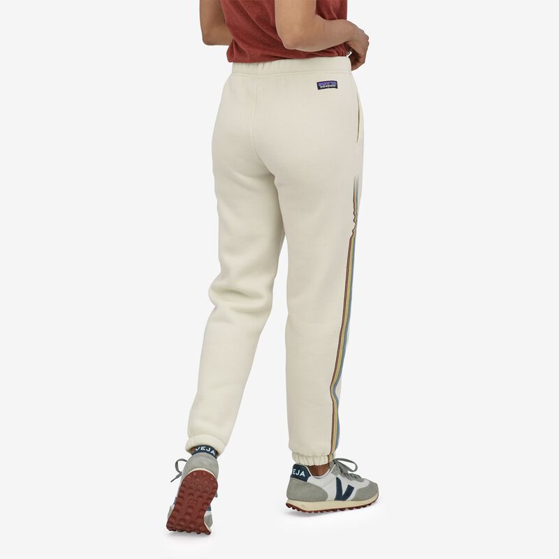 Patagonia Women's Ridge Rise Stripe Uprisal Sweatpants - Birch White