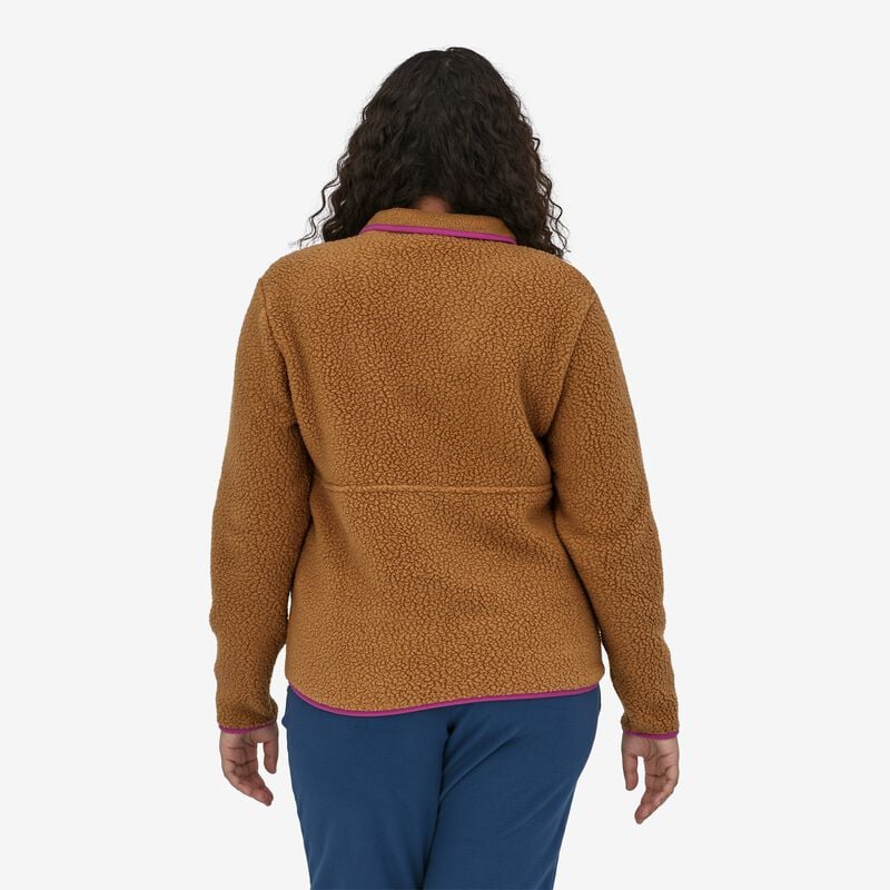 Patagonia Women's Retro Pile Fleece Marsupial - Salt Grey w/Light Plume Grey