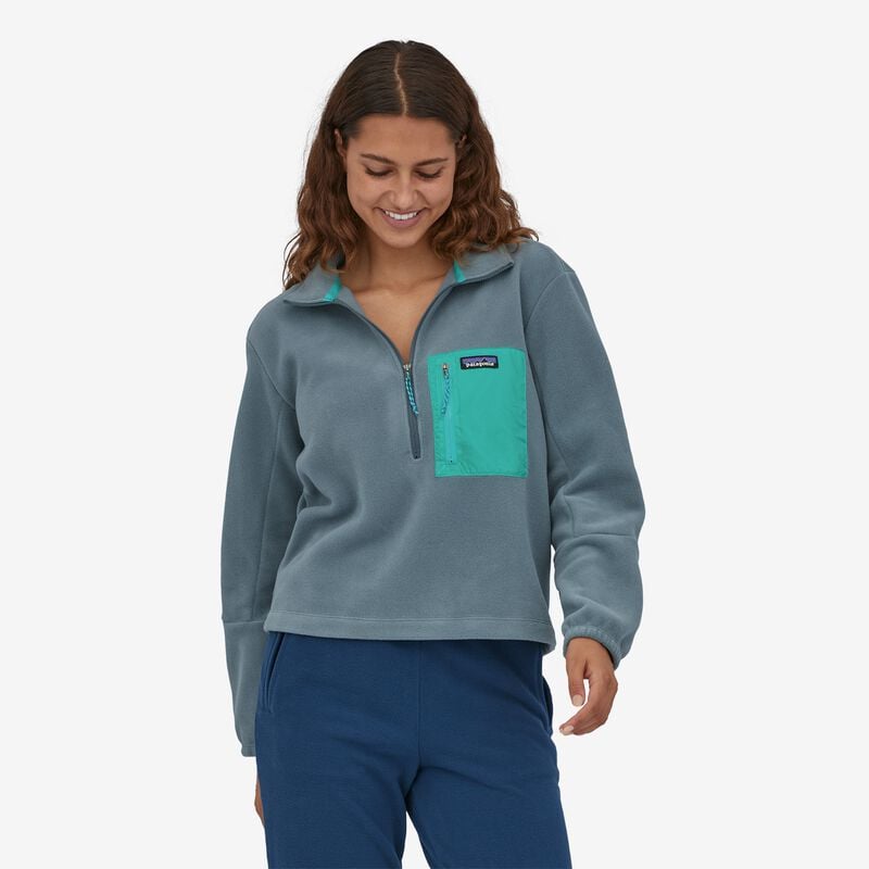 Patagonia Women's Microdini 1/2-Zip Fleece Pullover - Plume Grey