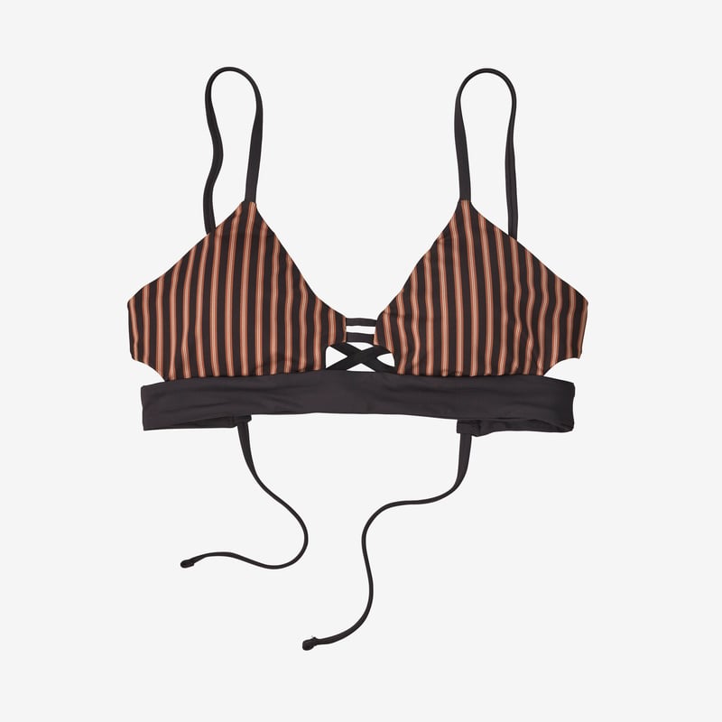 Patagonia Women's Focal Point Bikini Top - Calm Waters: Ink Black