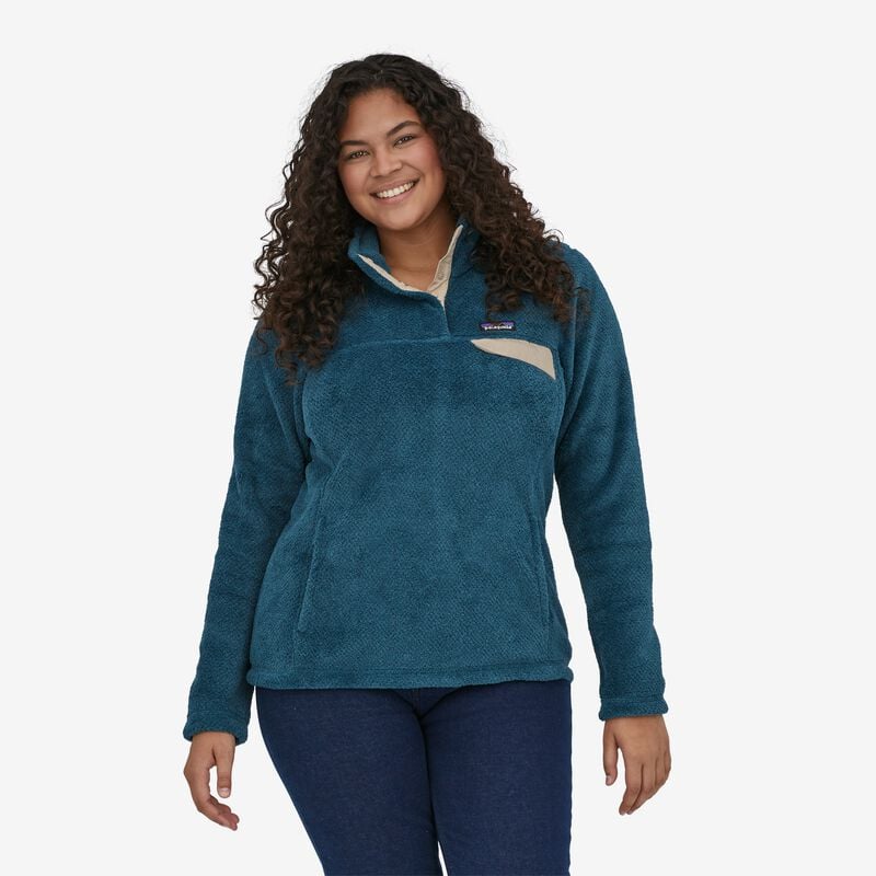 Patagonia Women's Re-Tool Snap-T® Fleece Pullover - Wavy Blue - Tidepool Blue X-Dye