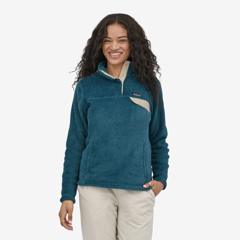 Patagonia Women's Re-Tool Snap-T® Fleece Pullover - Wavy Blue - Tidepool Blue X-Dye
