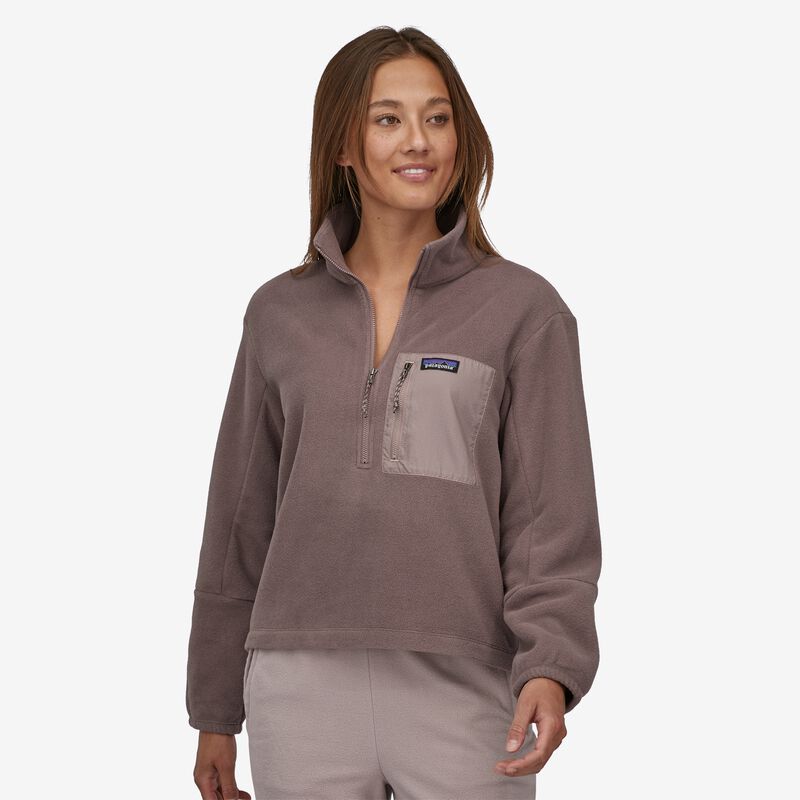 Patagonia Women's Microdini 1/2-Zip Fleece Pullover - Dusky Brown