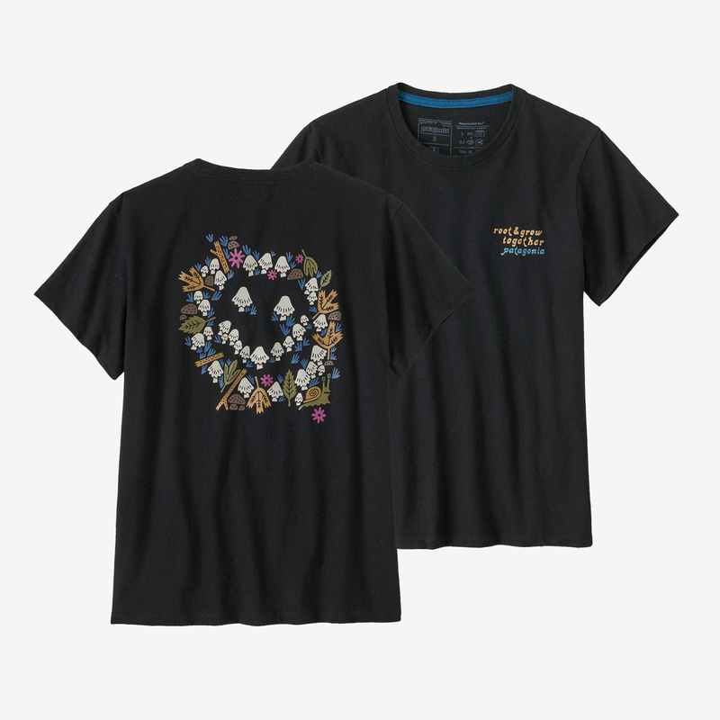 Patagonia Women's Wisdom Afoot Responsibili-Tee® - Root & Grow: Pitch Blue