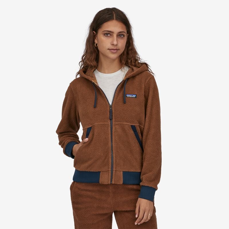 Patagonia Women's Shearling Fleece Hoody - Beer Bottle Brown™