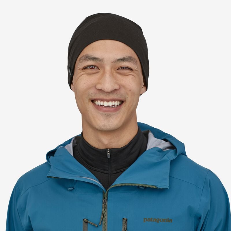 Patagonia Overlook Merino Wool Liner Beanie - Black