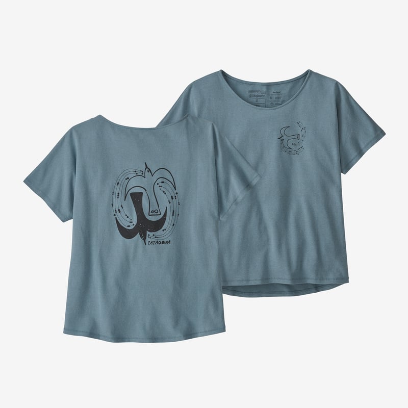 Patagonia Women's Tee-Cycle™ T-Shirt - Soaring: Light Plume Grey
